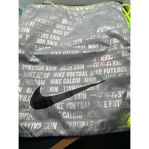 Nike Drawstring Sports Bag With Multilingual Print set of 6. 15x12 - Picture 2 of 3